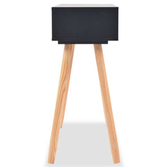 Console Table Solid Pinewood 80x30x72 cm Black