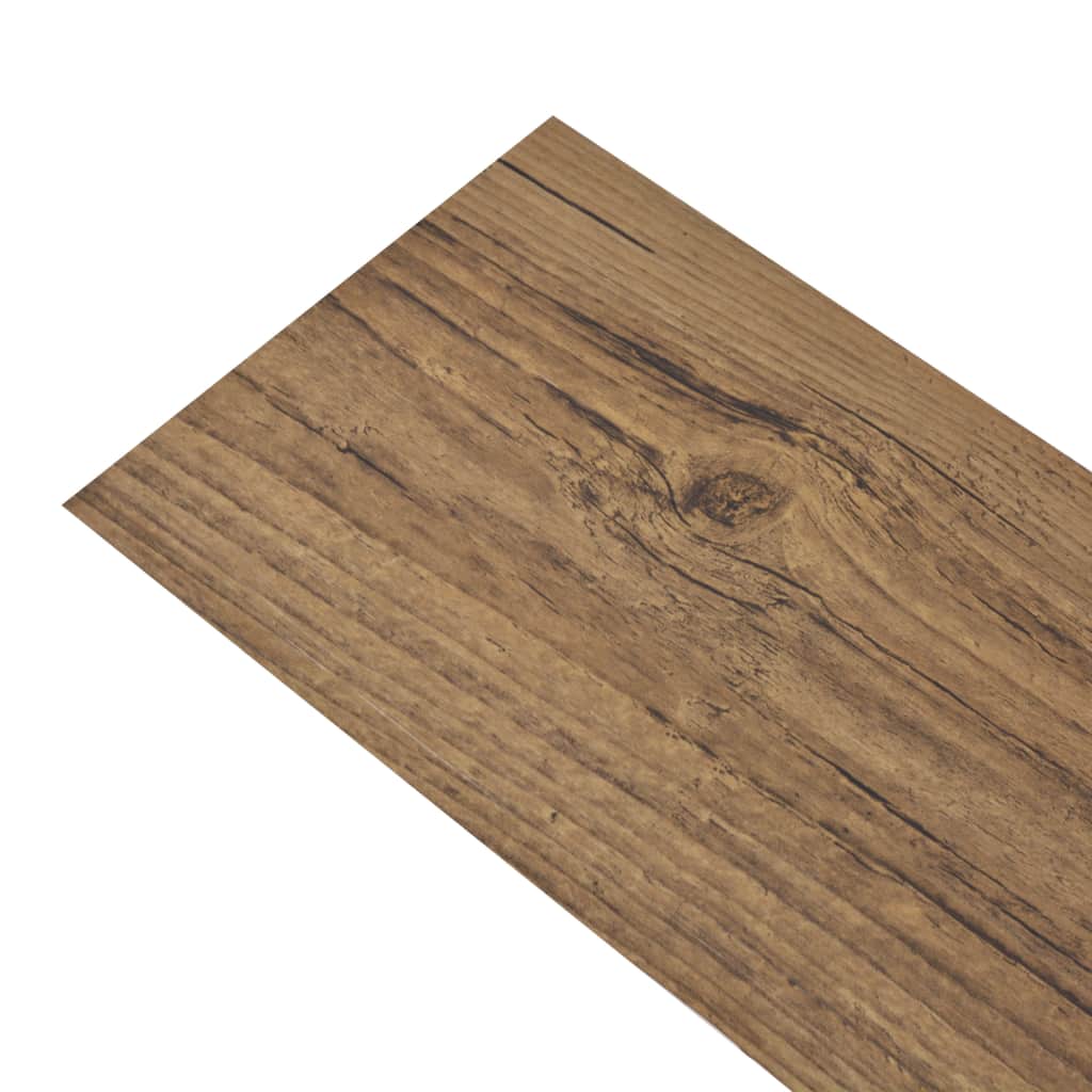 Self-adhesive PVC Flooring Planks 5.02 m²  Walnut Brown
