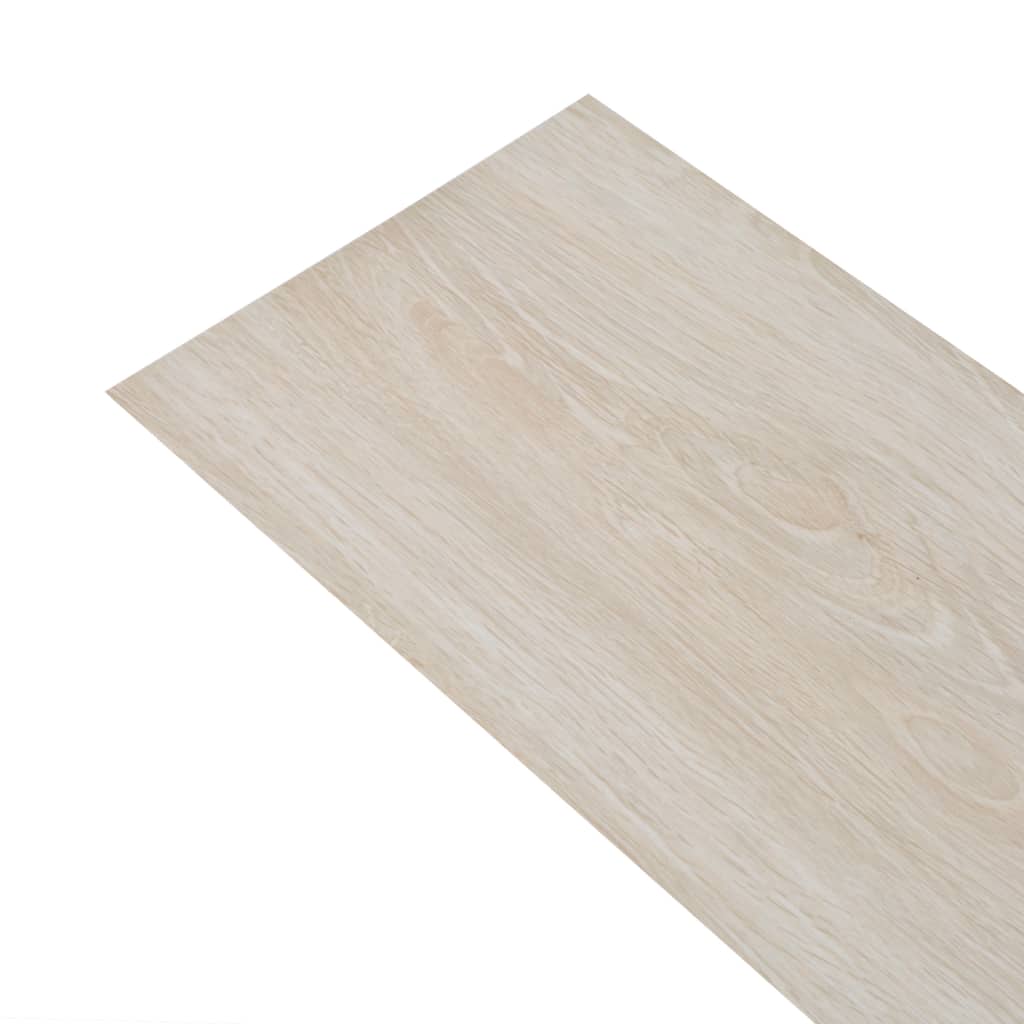 Self-adhesive PVC Flooring Planks 5.02 m² Oak Classic White