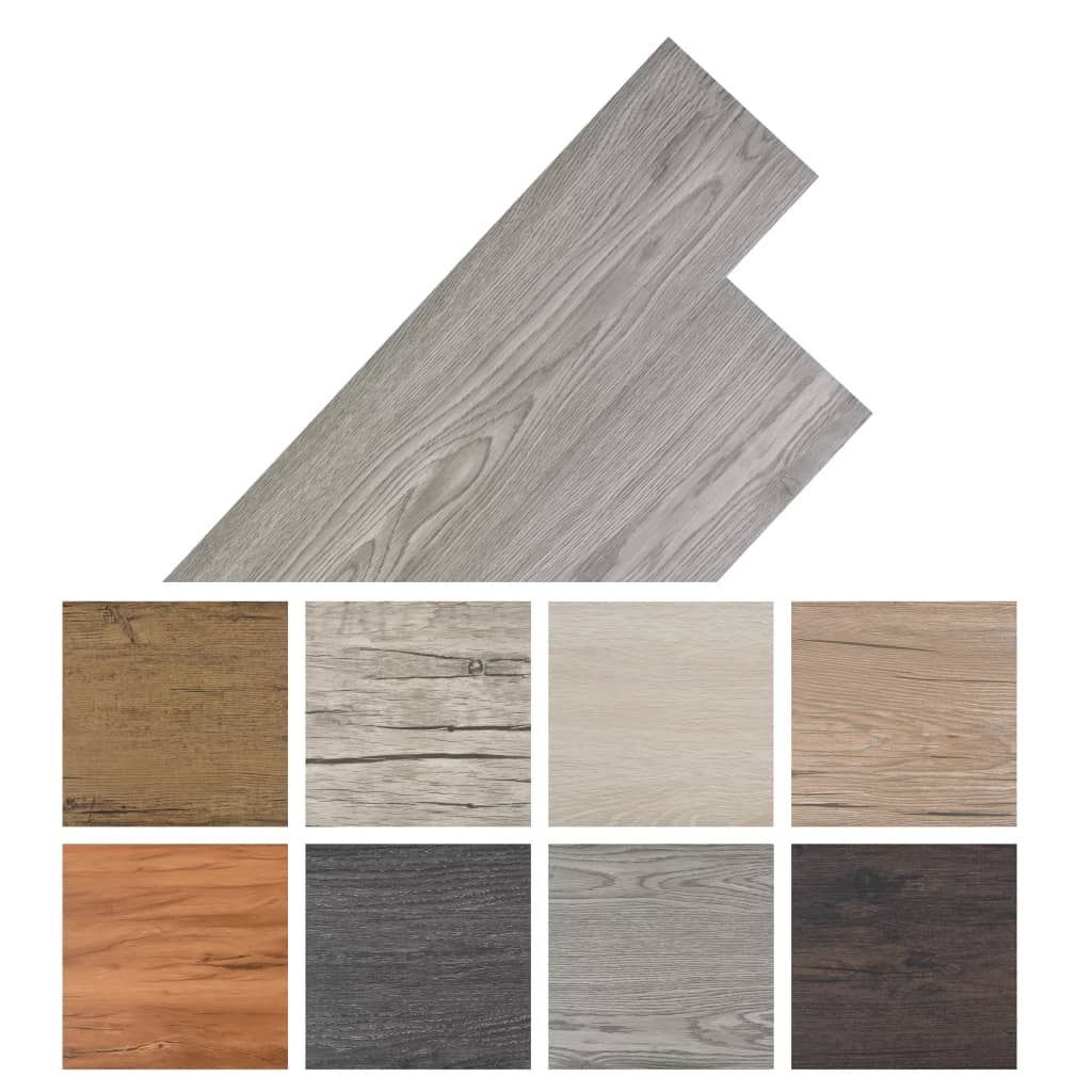 Self-adhesive PVC Flooring Planks 5.02 m² Dark Grey
