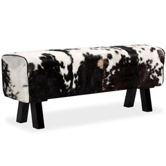 Bench Genuine Goat Leather 120x30x45 cm