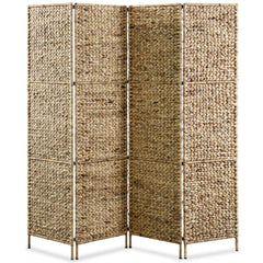 4-Panel Room Divider 160x160 cm Water Hyacinth