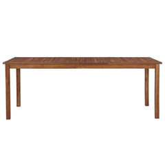 Outdoor Dining Table Solid Acacia Wood 200x90x74 cm