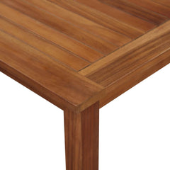 Outdoor Dining Table Solid Acacia Wood 200x90x74 cm