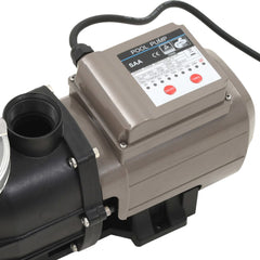 Pool Pump with Timer Black 0,25 HP 8000 L/h