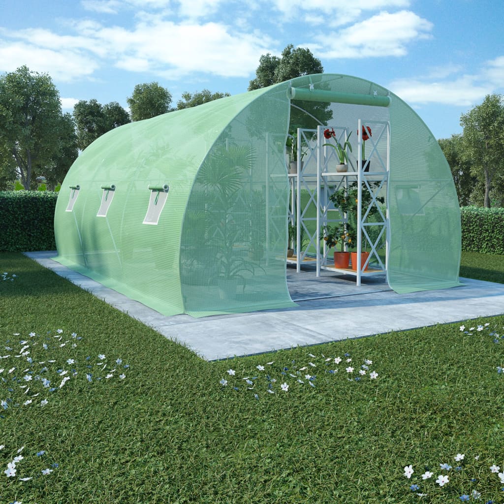 Greenhouse with Steel Foundation 13.5m² 450x300x200 cm