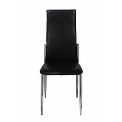 Dining Chairs 4 pcs Artificial Leather Black