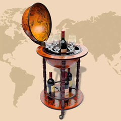 Globe Bar Wine Stand Wood