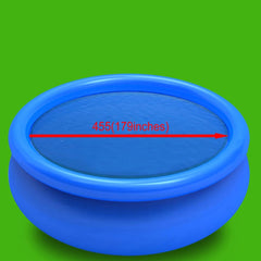 Floating Round PE Solar Pool Film 455 cm Blue