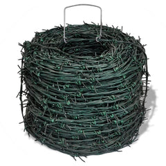 Barbed Wire Entanglement Wire Green Wire Roll 100 m