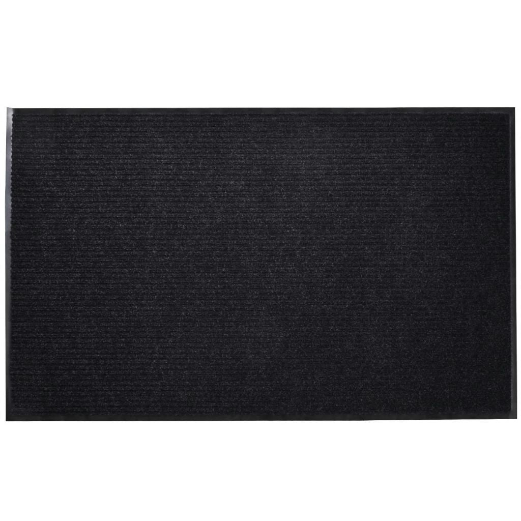 Black PVC Door Mat 90 x 60 cm