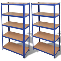 Storage Shelf Blue 2 pcs