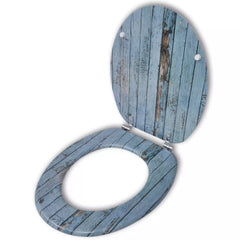 Toilet Seats with Hard Close Lids MDF Old Wood