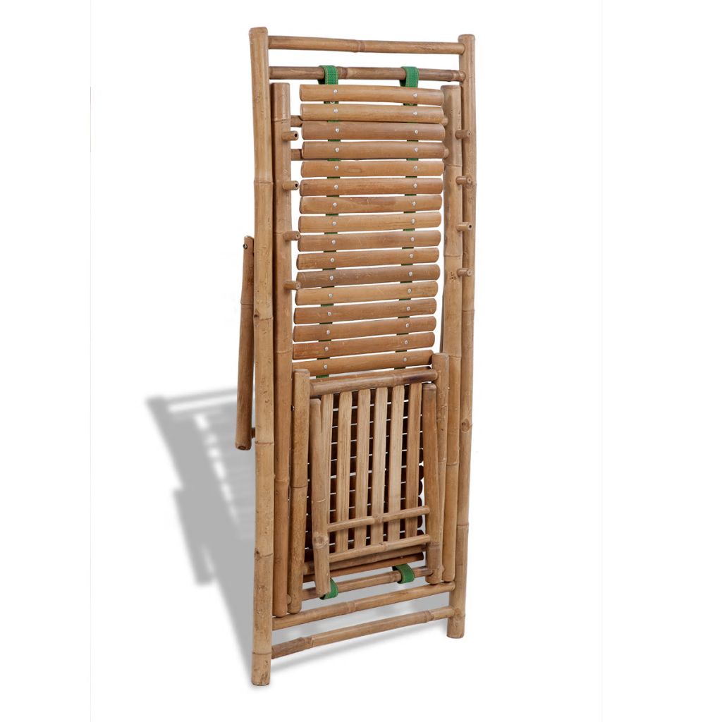Deck Chair Bamboo with Footrest