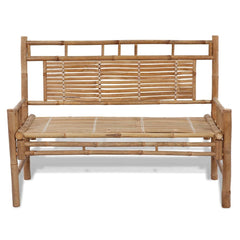 Bamboo Bench with Backrest