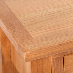 Console Table with 2 Drawers 83x30x73 cm Oak