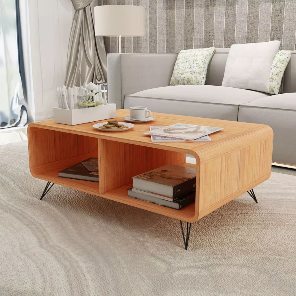 Coffee Table 90x55.5x38.5 cm Wood Brown