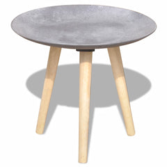 Two Piece Side Table/Coffee Table Set 55 cm&44 cm Concrete Grey