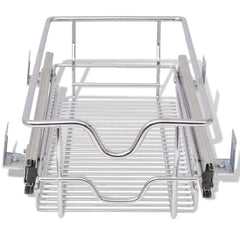 Pull-Out Wire Baskets 2 pcs Silver 300 mm