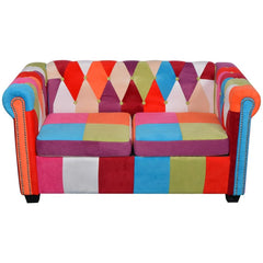 Chesterfield Sofa 2-Seater Fabric