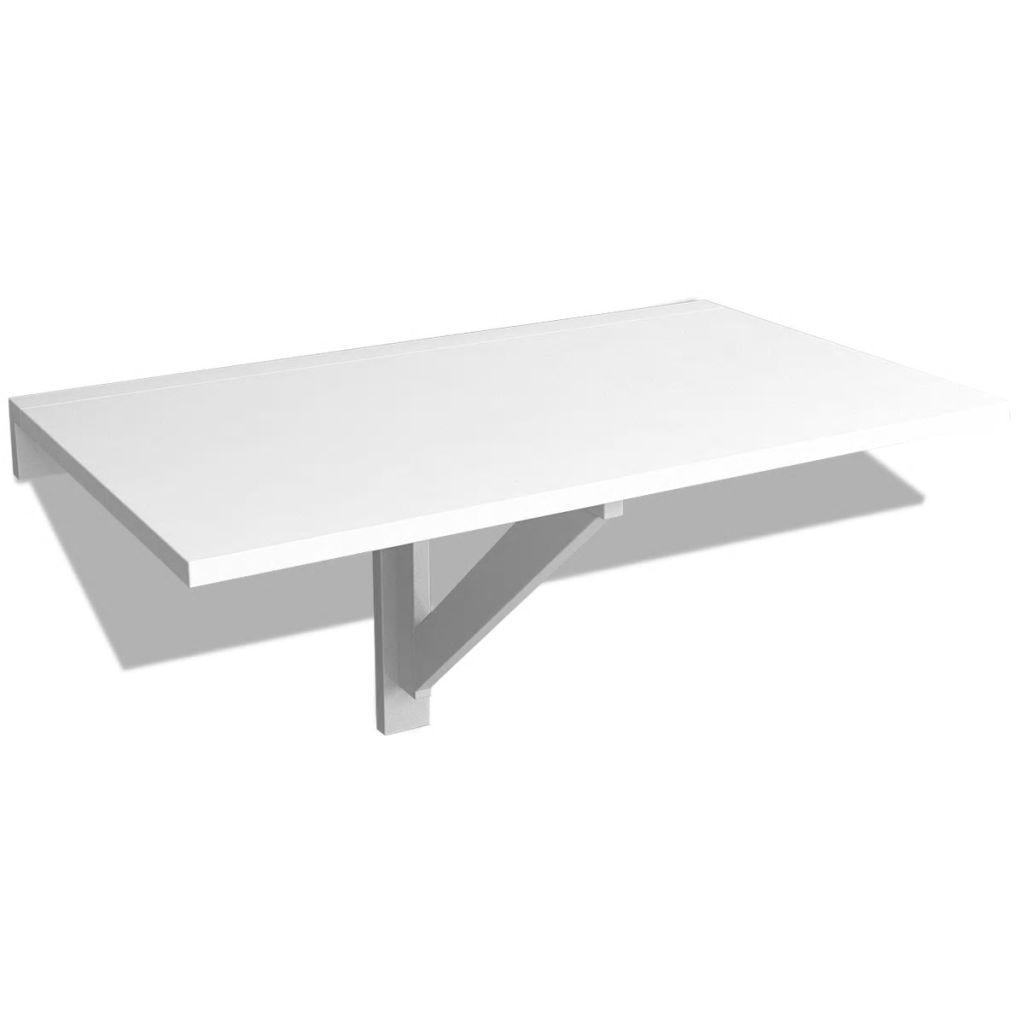 Folding Wall Table White 100x60 cm