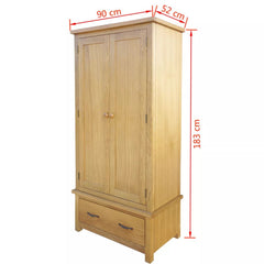 Wardrobe with 1 Drawer Oak 90x52x183 cm