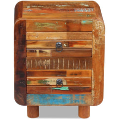 Night Cabinet Solid Reclaimed Wood 43x33x51 cm