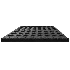 Fall Protection Tiles 18 pcs Rubber 50x50x3 cm Black