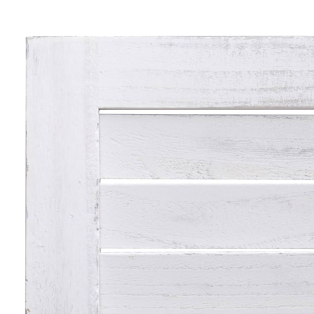 4-Panel Room Divider White 140x165 cm Wood