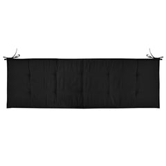 vidaXL Garden Bench Cushion Black 150x50x4 cm