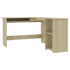 L-Shaped Corner Desk Sonoma Oak 120x140x75 cm Chipboard