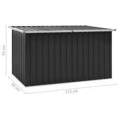 vidaXL Garden Storage Box Anthracite 171x99x93 cm