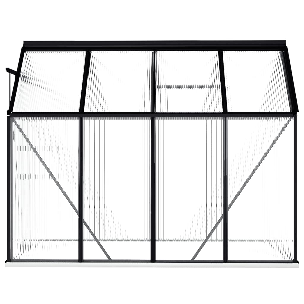 vidaXL Greenhouse with Base Frame Anthracite Aluminium 4.75 mÂ²