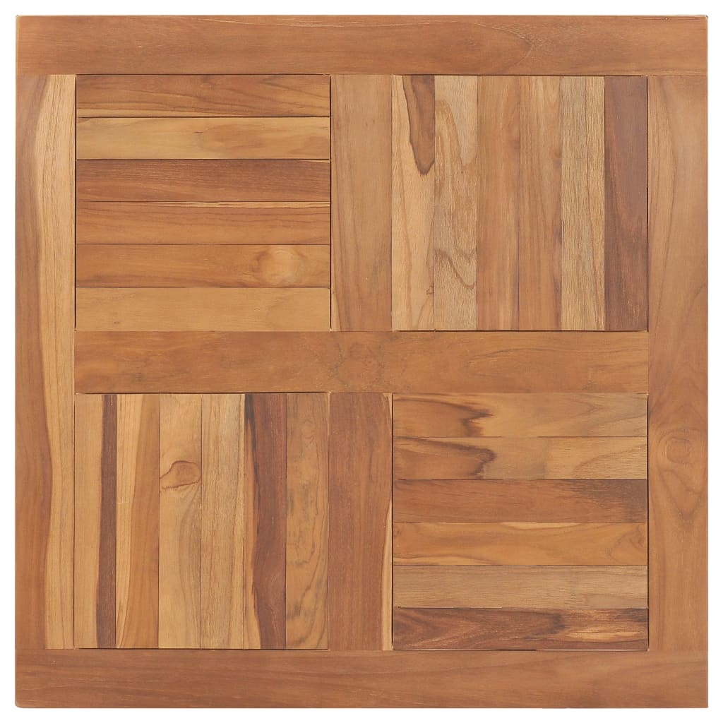 Table Top Solid Teak Wood Square 80x80x2.5 cm