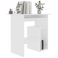 Desk White 80x45x74 cm Chipboard