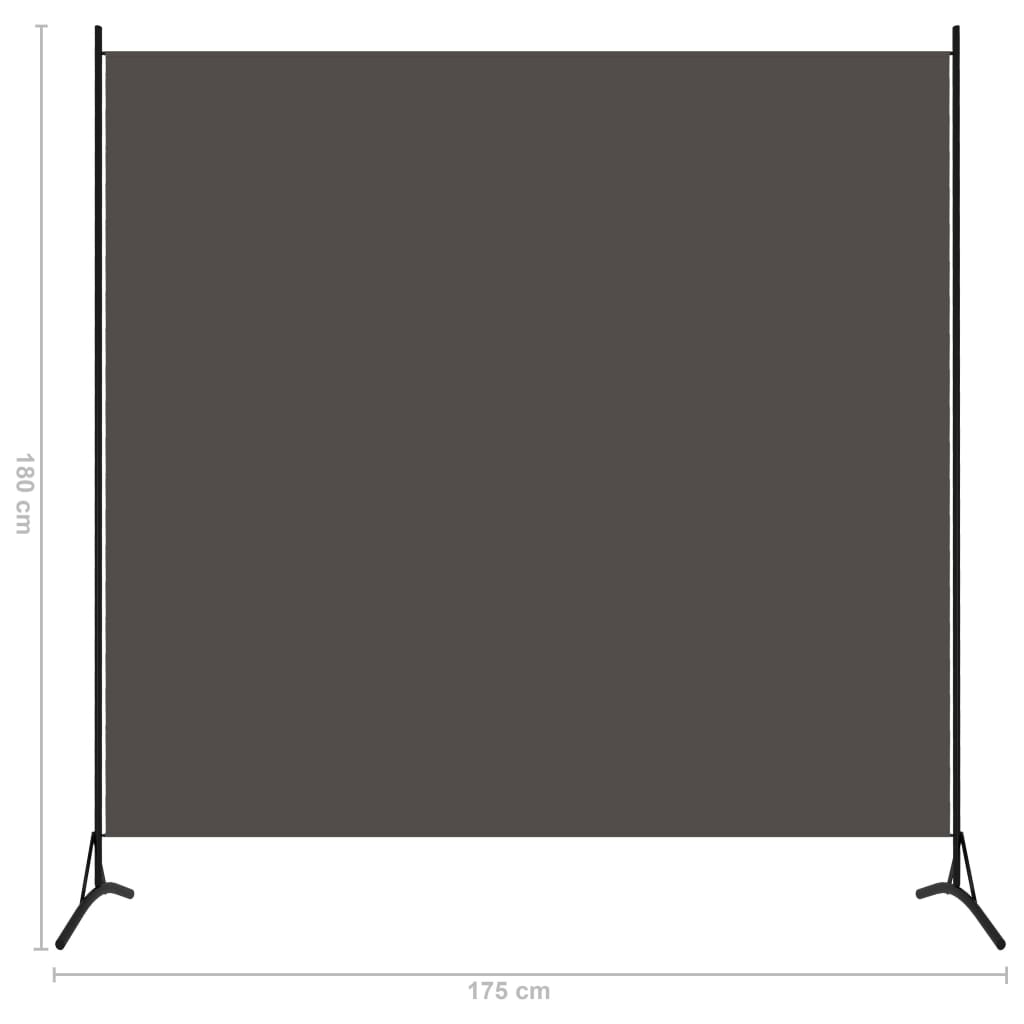 vidaXL 1-Panel Room Divider Anthracite 175x180 cm