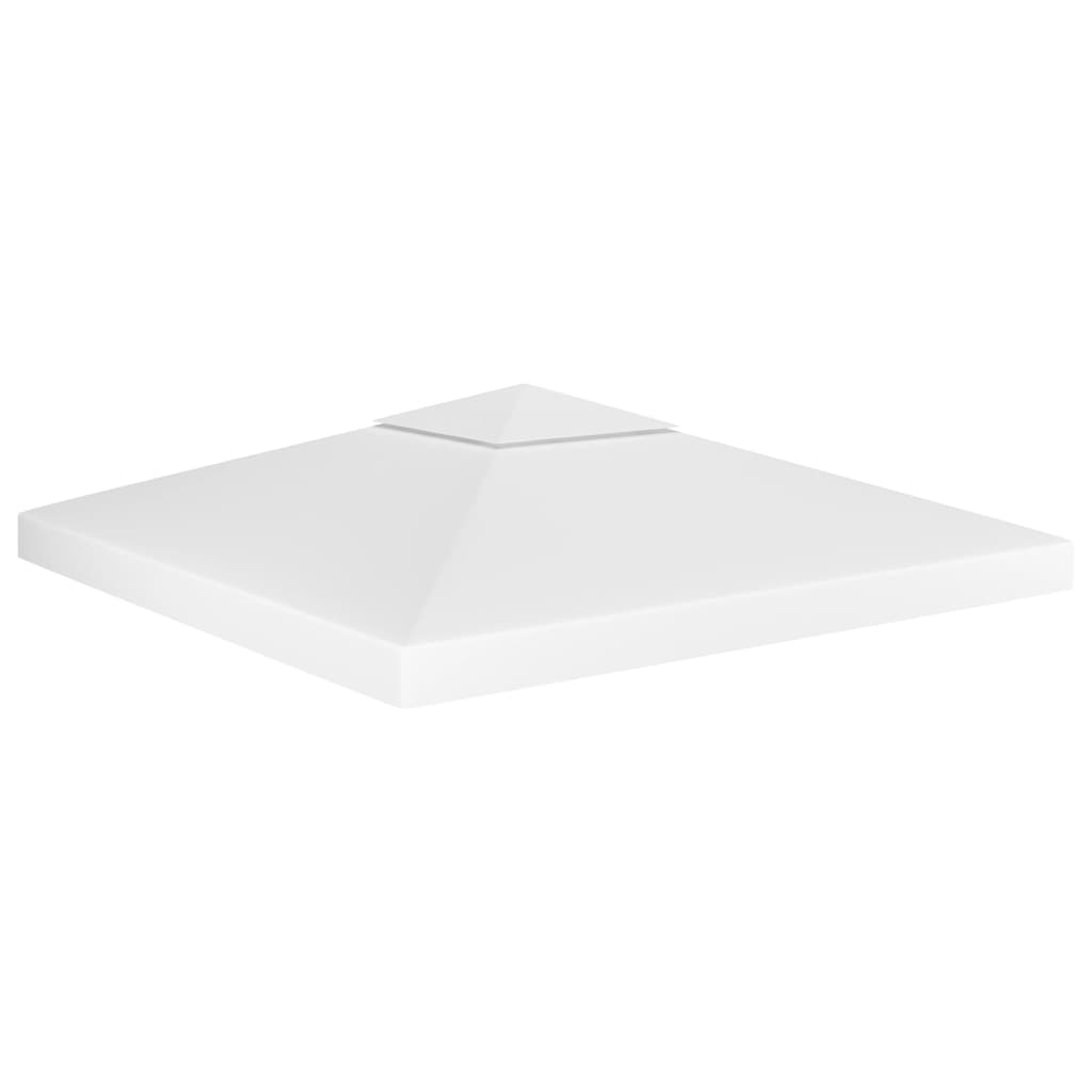 vidaXL 2-Tier Gazebo Top Cover 310 g/mÂ² 3x3 m White