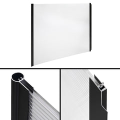 Instahut Window Door Awning 1mx2m Transparent Hollow Sheet Plastic Frame