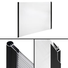 Instahut Window Door Awning 1mx3m Transparent Hollow Sheet Plastic Frame