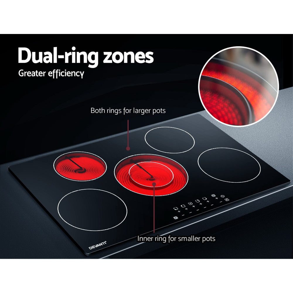 Devanti Electric Ceramic Cooktop 90cm