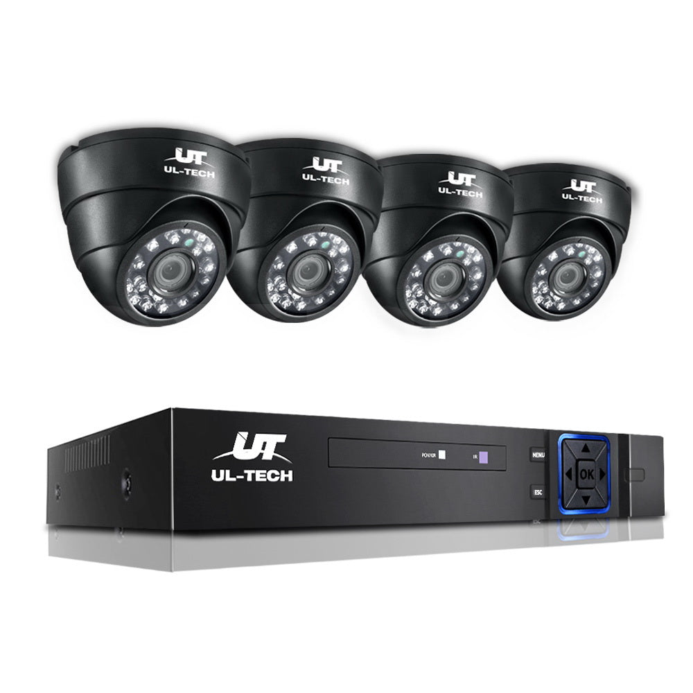 UL-tech CCTV Security System 8CH DVR 4 Cameras 1080p