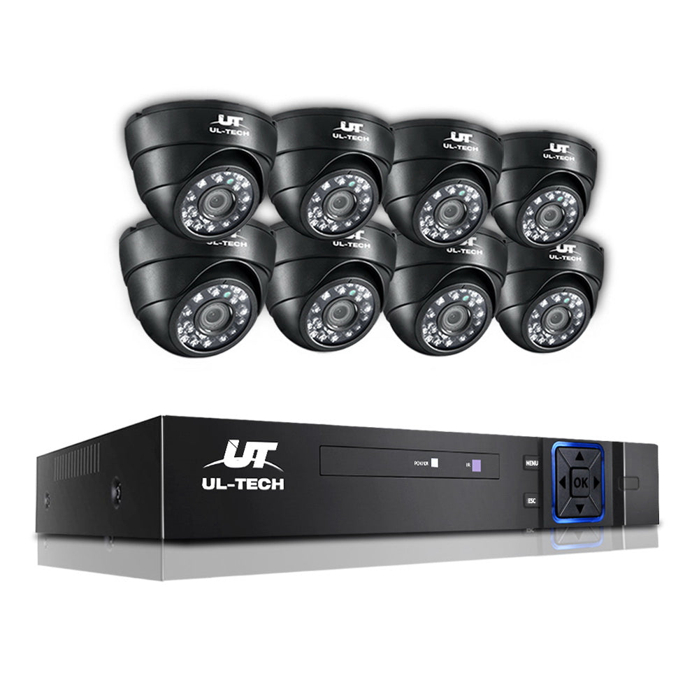 UL-tech CCTV Security System 8CH DVR 8 Cameras 1080p