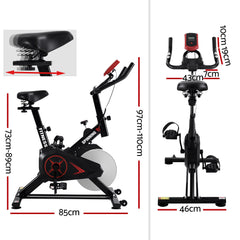 Everfit Spin Bike Exercise Bike Flywheel Cycling Home Gym Fitness Machine