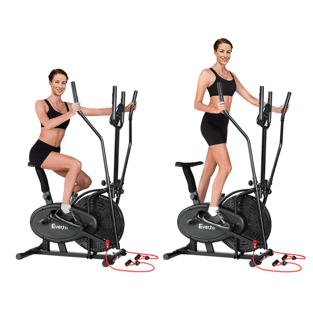 Everfit Exercise Bike 5 in 1 Elliptical Cross Trainer Home Gym Indoor Cardio