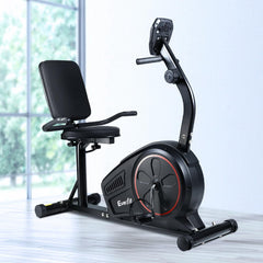 Everfit Exercise Bike Magnetic Recumbent Indoor Cycling Home Gym Cardio 8 Level