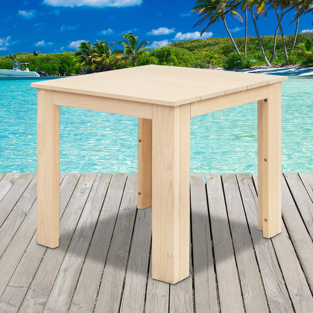Gardeon Coffee Side Table Wooden Desk Outdoor Furniture Camping Garden Natural
