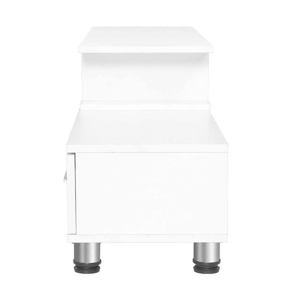Artiss TV Cabinet Entertainment Unit Stand Wooden 160CM To 220CM Lowline Storage Drawers White