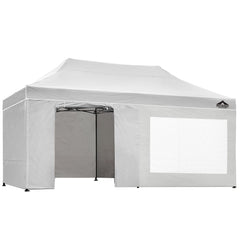 Instahut Gazebo Pop Up Marquee 3x6 Folding Tent Gazebos 500D Oxford Fabric White