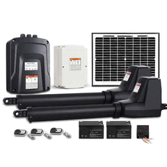 Lockmaster Dual Swing Gate Opener 800KG 10W Solar Panel