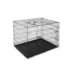 i.Pet 42" Dog Cage Crate Large Kennel 3 Doors